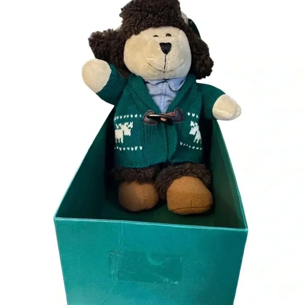 Starbucks 2016 Limited Edition Bearista Bear Plush Green Sweater - Picture 1 of 5